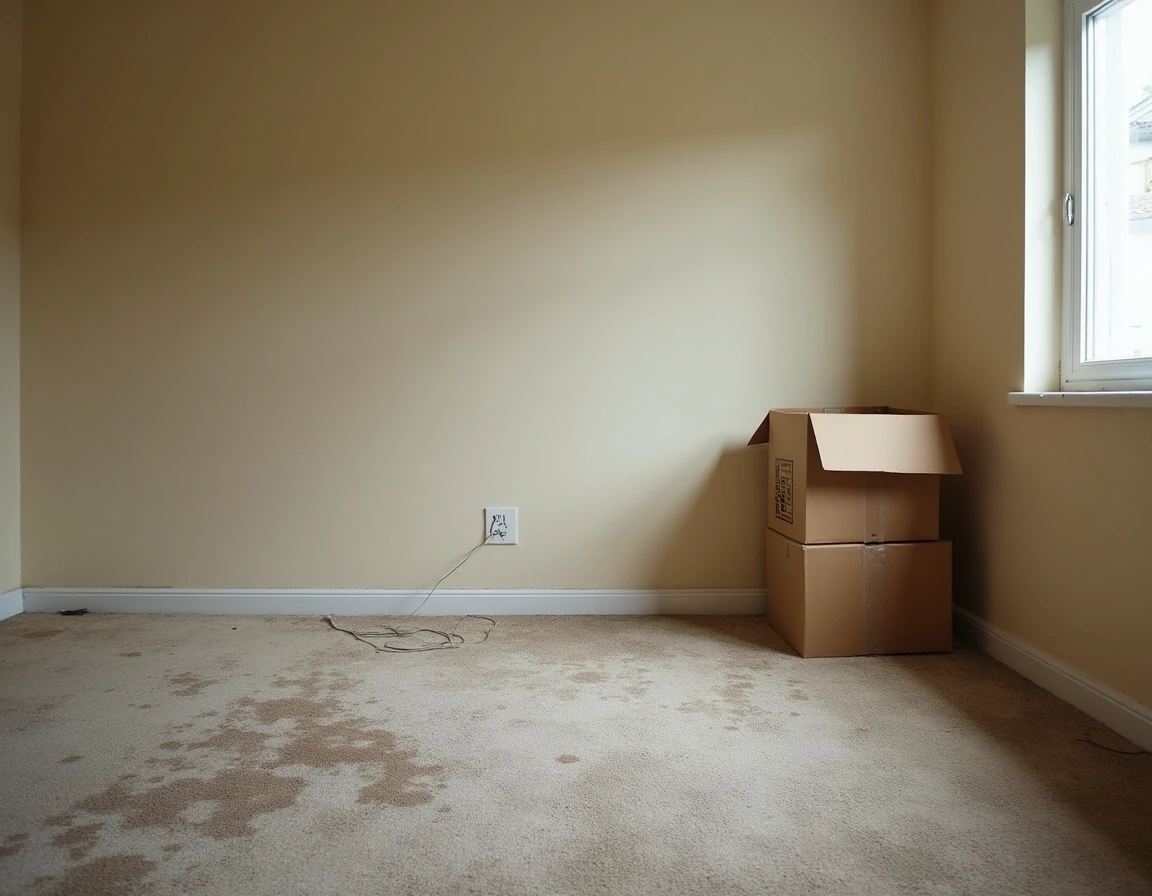 Flat before cleaning